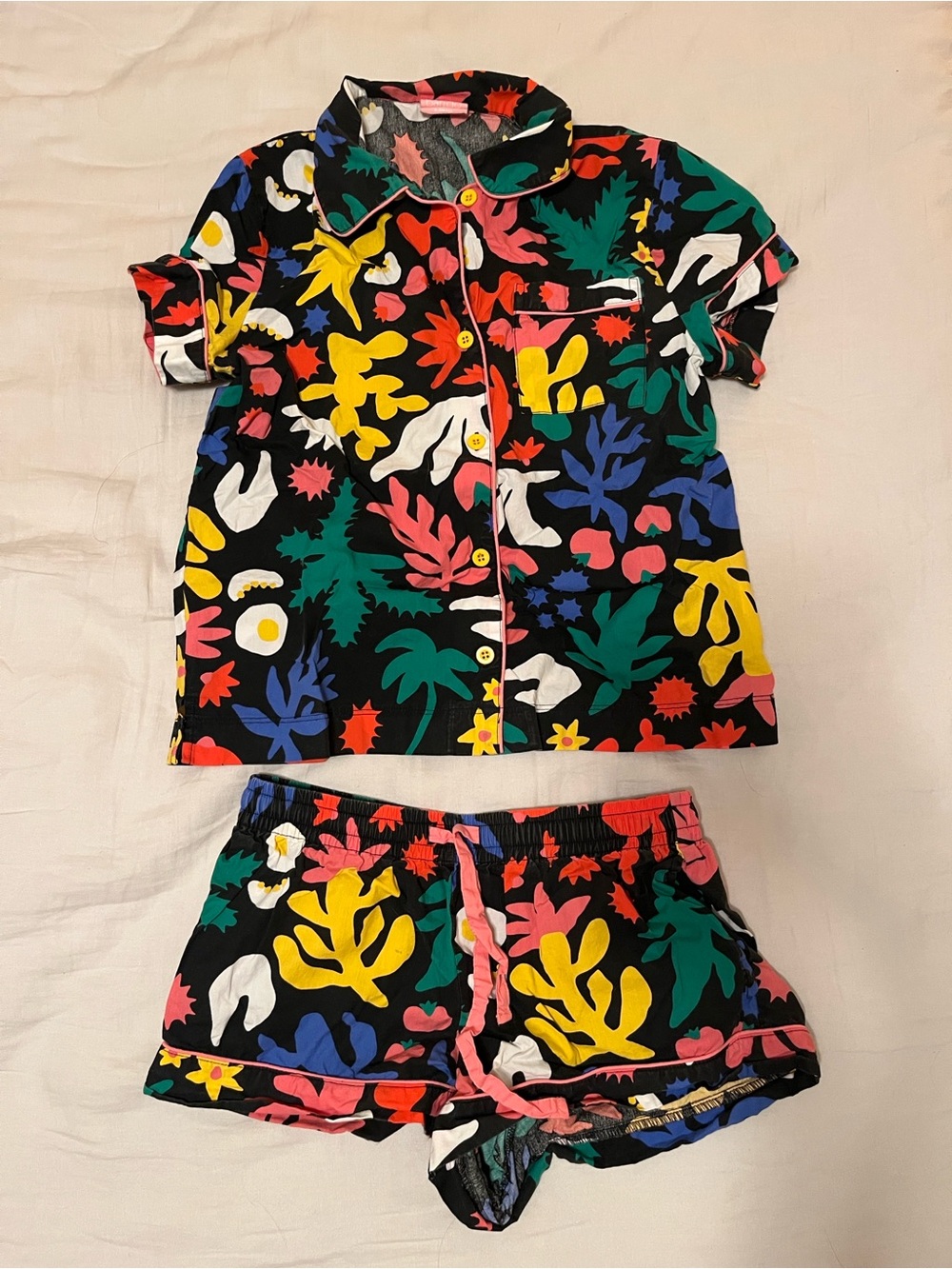 Ban.do Flower Power graphic lounge pajama set